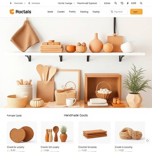 E-commerce platform for Artisan Crafted Goods, a marketplace for handmade products, designed for easy navigation and secure transactions.